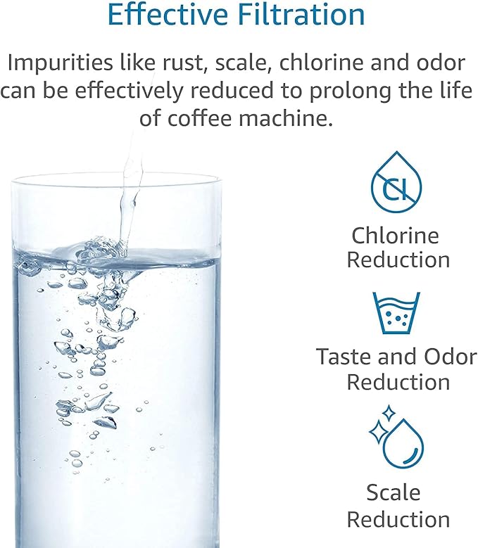AQUA CREST Coffee-Machine Water Filter, Replacement for Krups F088 Filter, XP5220, XP5240, EA82 and EA9000-Including Various Models of AEG®, Bosch®, Siemens®, Gaggenau®, TÜV SÜD Certified (Pack of 6) - AquaVibe