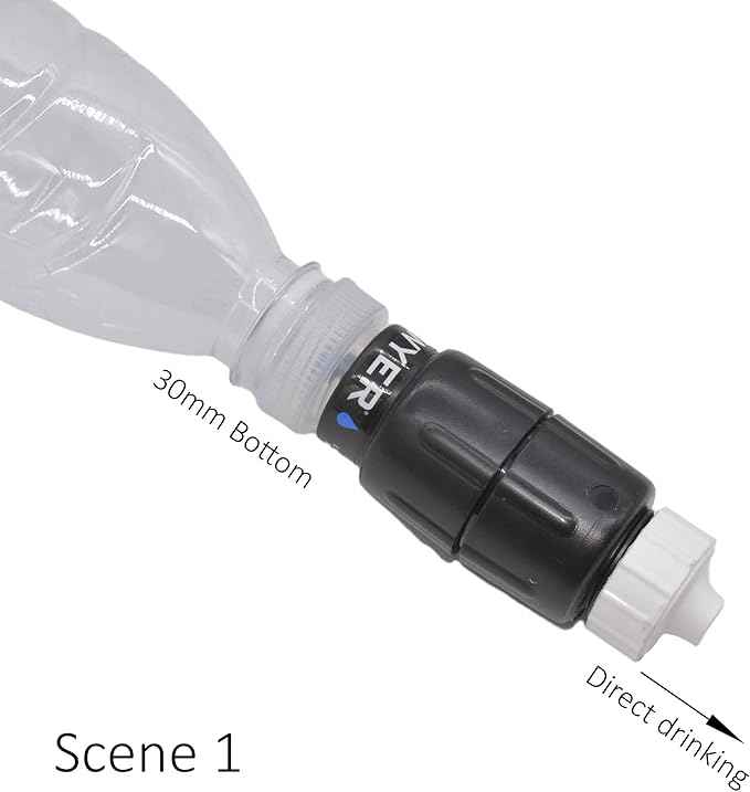 Dual-Head 28/30mm Water Filter Adapter Set for SAWYER SP2129 SP128 SP129 – Compatible with Standard Bottles, Coupling for Water Filtration Cleaning