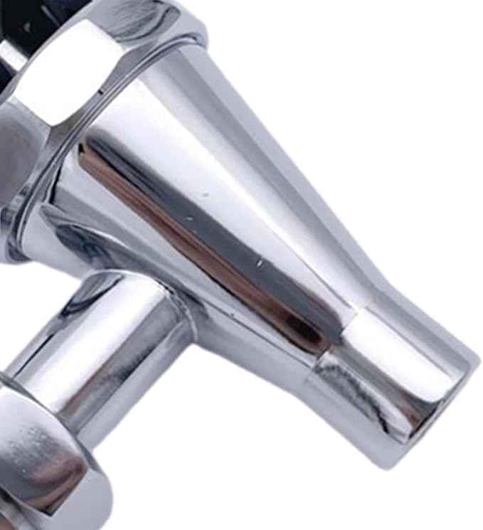 1/2 Inch Beverage Dispenser Faucet Spout Brass Material Hot Drinks Tap for Juice Cold Hot Water Supplies Household Accs, Black