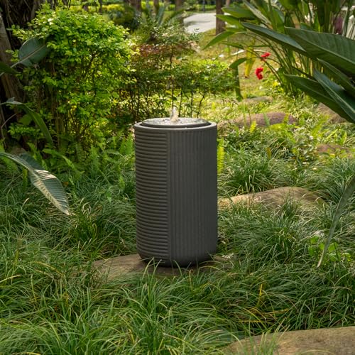 23.22” H Outdoor Water Fountain Made with Eco