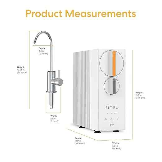 Brio SIMPL Reverse Osmosis Tankless Water Filter System for Clean Drinking Water | 4-Stage Undersink 0.0001 Micron RO Filtration | Reduces PFAS, Dirt, Rust, Chlorine, VOCs & Heavy Metals | 600 GPD