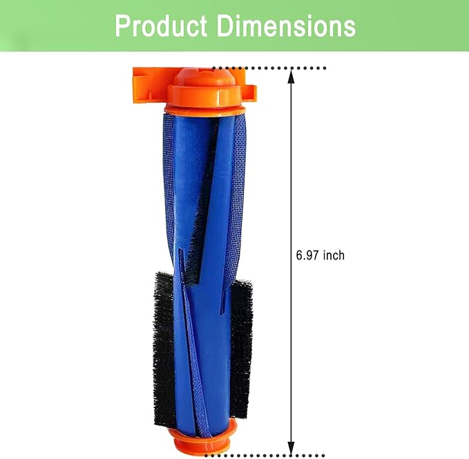 Replacement Parts for Shark AI AV2501S AV2511AE AV2610WA AV2501AE RV2502AE RV2400WD RV2610WD AV2310AE RV2310AE UR250BEOUS UR2500SR rv2410wd AI Ultra 2- in-1 Robot Vacuum, 4 Pack Main Brush - AquaVibe