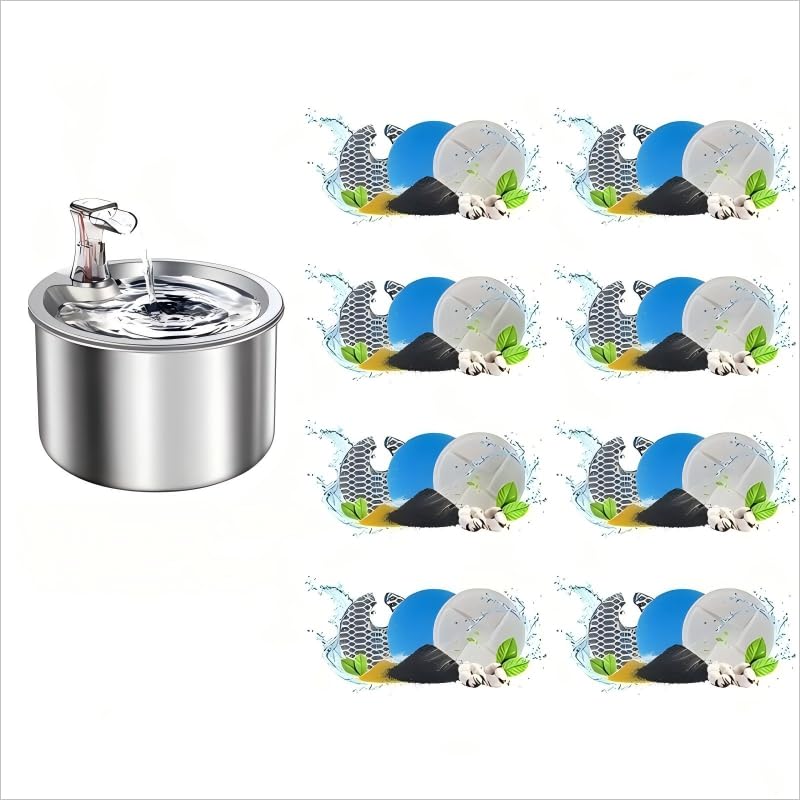 WF150 Stainless Steel Pet Water Fountain (101 Fl Oz)