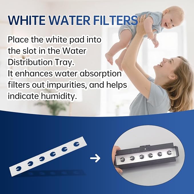 GA10 Humidifier Vapor Pad Compatible with GFI #7900 Humidifiers 570 570M 570A 2 Packs - AquaVibe