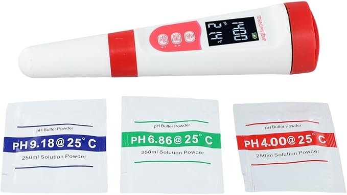 4 in 1 Digital Water Quality Tester Automatic Calibration IP67 Waterproof pH Meter for Precision-Testing