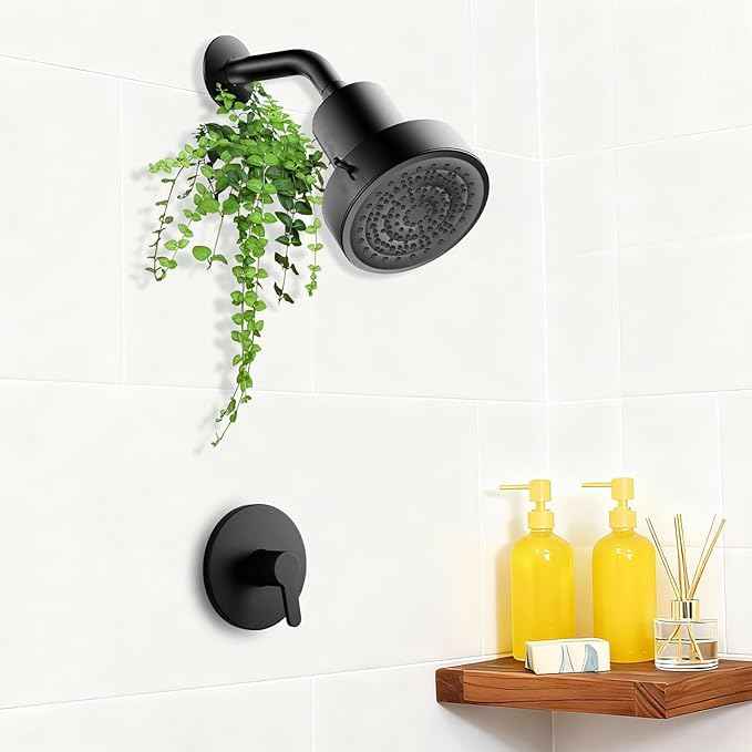 Filtered Shower head for Healthier Hair & Skin – Removes Chlorine & Heavy Metals,6 Mode Settings High Pressure Shower Head Filter for Hard Water, Easy install,One-touch Quickly Filter Replacement