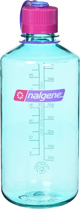Nalgene 32 oz Narrow Mouth Water Bottle | BPA-Free, Durable & Leak Proof, Lightweight Bottle for Gym, Office & Travel, Surfer