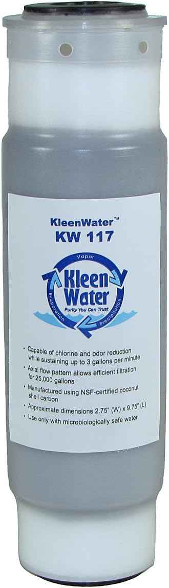 Kleenwater Replacement Filter Set, Compatible with iSpring RCC7 RCC7P RCW5, for 5-Stage Reverse Osmosis Water Filter