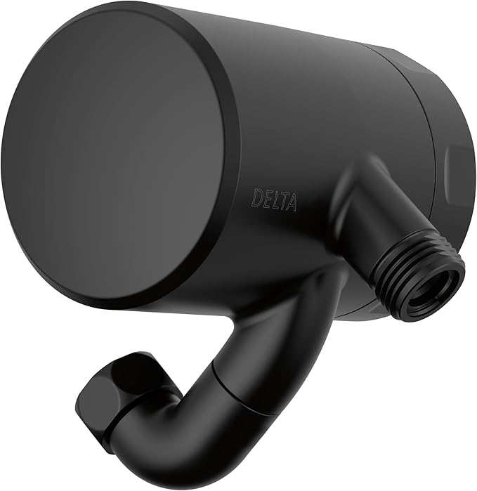 Delta Faucet Clarifi Premium Shower Filter Attachment with Filter, Hard Water Shower Filter, Shower Head Filter, Matte Black 5SF100-BL