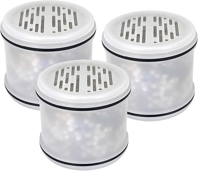 H5H117 Multi-Stage Shower Filter Compatible with MakeFit-H5H117 Filtered Shower Head for Hard Water Softener-7 Settings Bathroom Rain Showerhead to Filter Chlorine and Heavy Metals,3 Pack