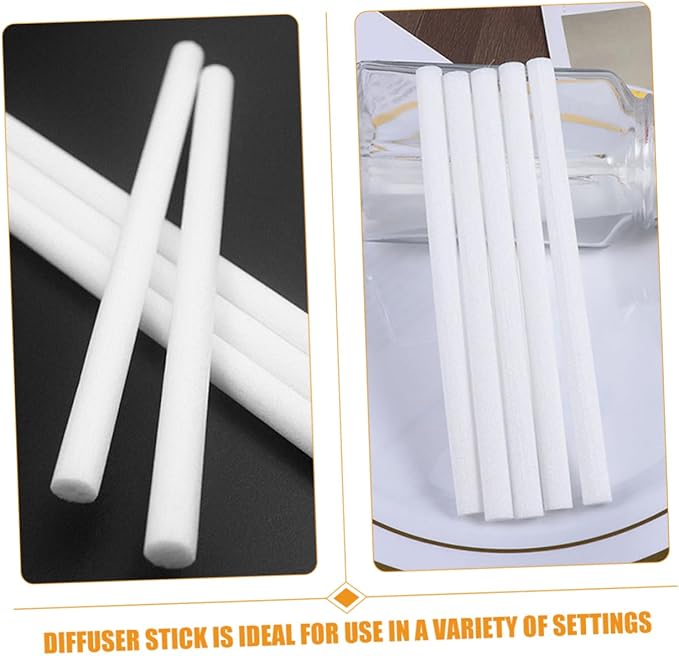 PRETYZOOM 200pcs Diffuser Replacement Sticks Fragrance Wands for Humidifiers and Car Diffusers High Absorption Design for Lasting - AquaVibe