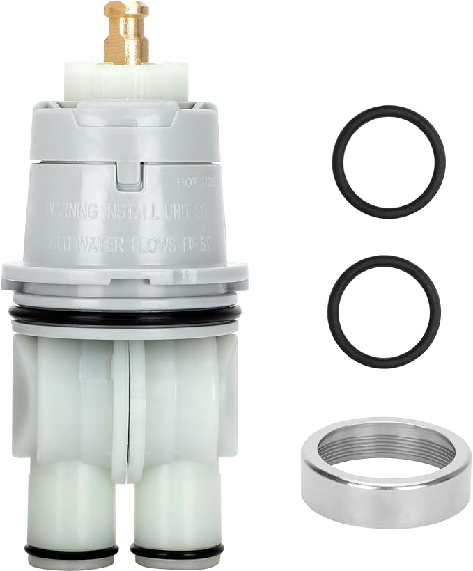 RP46074 Shower Valve Cartridge Assembly Compatible For Shower and Tub 13/14 Series Faucet, Single-handle Universal Valve Replacement Monitor Cartridge with RP22734 Bonnet NutNut.