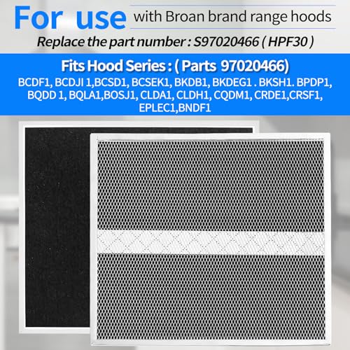 S97020466 HPF30 Replacement Charcoal Filter