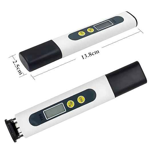 TDS Meter, Digital Water Tester with 0-9990 PPM Range, Portable for Aquaculture, Pools, Tap Water Testing