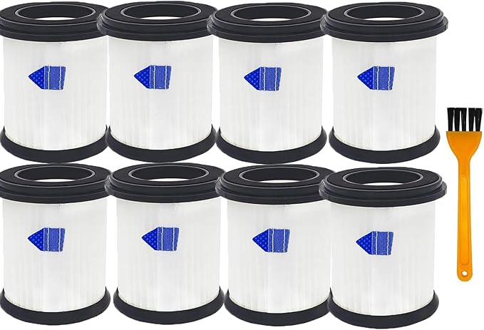 High-Efficiency Filter Replacement for TMA T120 T121 T151 T150 T220 T210 T181 T180 T220 Cordless Vacuum Cleaner/INSE N5S N5T S6T S6P Pro S610-8 pack+1pc brush - AquaVibe