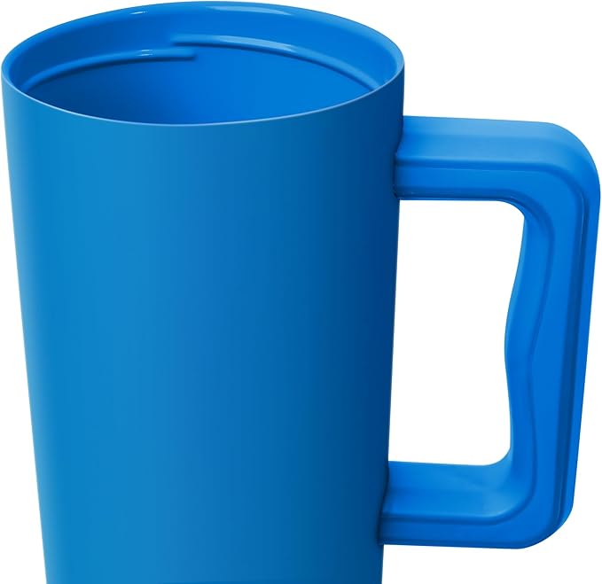 Simple Modern 40 oz Tumbler with Handle and Straw Lid | Leak-Proof Insulated Stainless Steel Water Bottle Travel Mug Cupholder Use | Gifts for Women Men Him Her | Trek Signature | Supersonic Blue