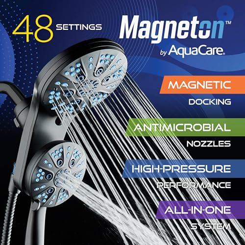 Magneton 48 Mode High Pressure Rain & Handheld Shower Head Combo