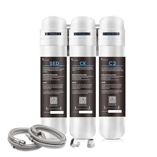 SY GOODLIFE 4-Stage New, Quick Change Direct Connect Under Sink Water Filter System, NSF/ANSI 53&42 Certified to Remove Heavy Metal, Chlorine, Odor & Bad Taste