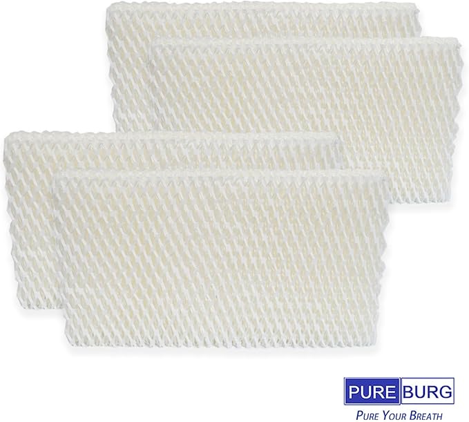 PUREBURG HS-1942 Replacement Filter Set Compatible with Crane EE-7002 Evaporative Cool Mist Humidifier,2-Pack (4 Humidifier Wicking Filters)