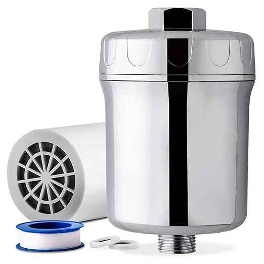 iSpring RCD100 5-Stage Countertop Reverse Osmosis System, Instant Hot RO Water Dispenser & SF1S 15-Stage High Output Universal Shower Filter