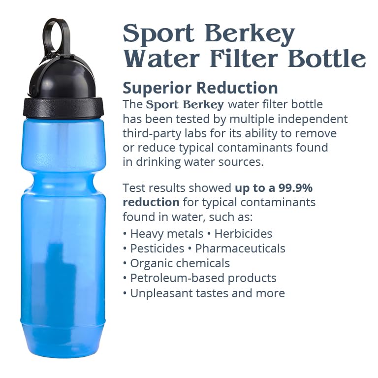 Sport Berkey Water Filter Bottle Ideal for Off