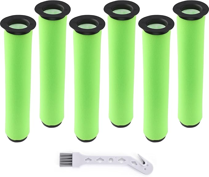Artraise 6 Packs Filter Replacement for Bissell Air Ram Cordless Vacuum Cleaner, AirRam Filters 1984 2144 21448 19841 19844,Compare to part#1611215 - AquaVibe