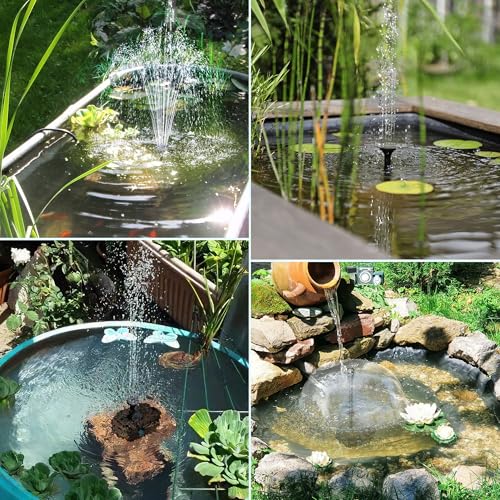 20W Solar Water Fountain Pond Filter with 120 GPH Water Pump