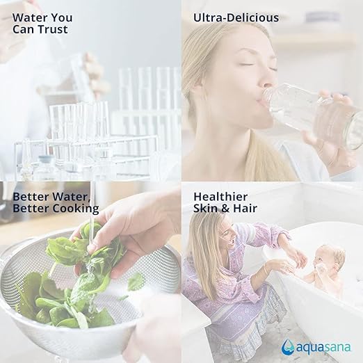 Aquasana Whole House Replacement Pre-Filters| Reduces Sediment, Rust & Dirt That Can Clog System | Genuine & Certified | 10-Inch | 4 Count | EQ-304 White