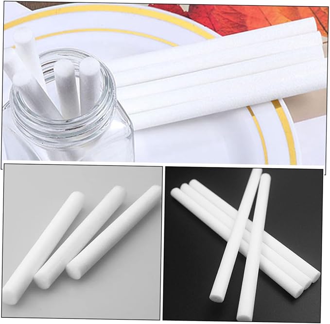 Cabilock 50pcs Humidifier Cotton Swab Aroma Oil Diffuser Sticks Absorbent for Car Home Travel - AquaVibe