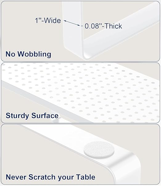 Water Filter Dispenser Stand with Drip Tray - 7.9''W x 14.9''D x 7''H, Metal Stand Designed for Brita Water Filter, Compatible with ZeroWater, PUR, Waterdrop etc - White