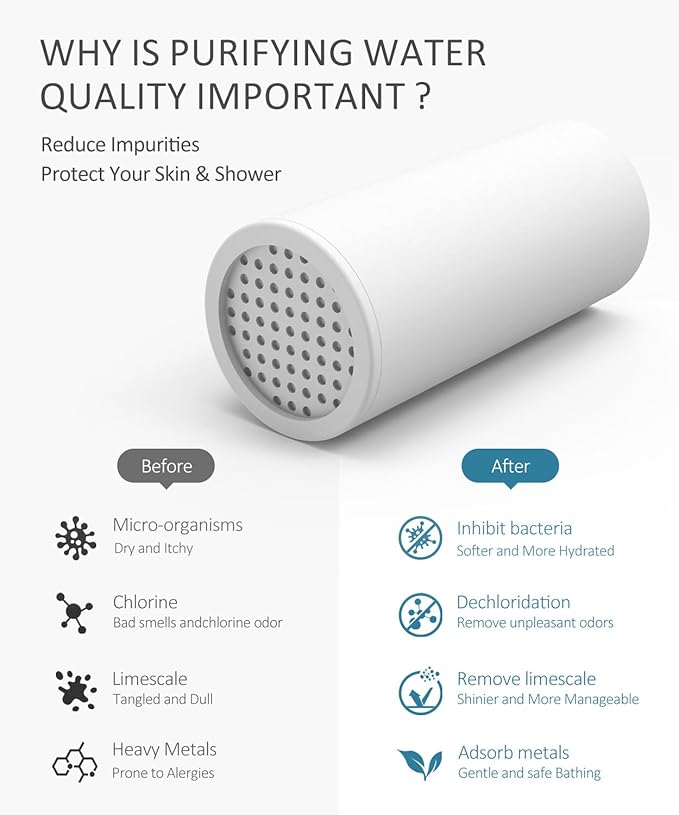 Filtered Shower Head with Handheld,12 Inch High Pressure Rain Shower Head with Adjustable Extension Arm,Dual shower filter head for hard water,Tool-Free DIY Kit,Chrome (Chrome)