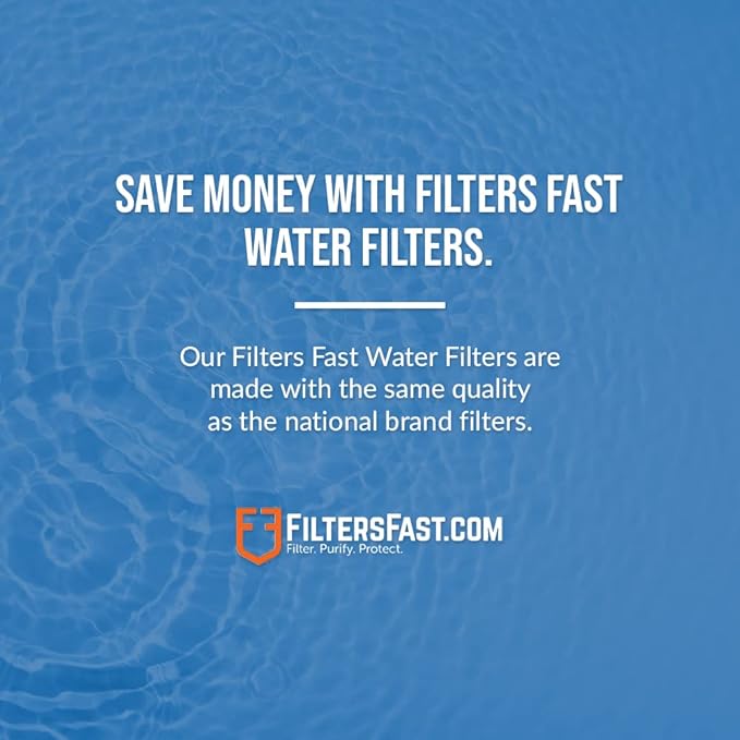 FiltersFast FFRV-CAM Inline Water Filter Hose Faucet Sediment Cartridge for RV, Marine Boat, Car Washing, Camping, Farm, Pool, Pets, Spa, Garden