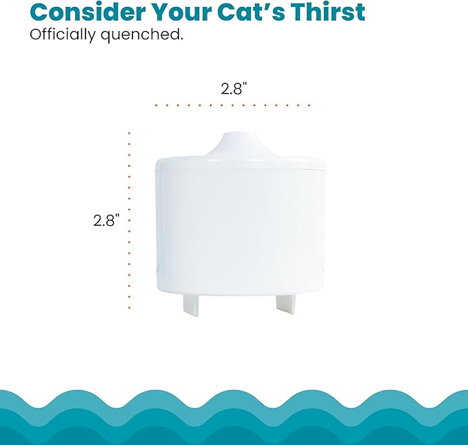 Catstages Cat Fountain Replacement Filter, 5-in-1 Premium Filtration System for Cat Water Fountains – Activated Carbon, Ion Exchange Resin & Antibacterial Balls – 1 Pack