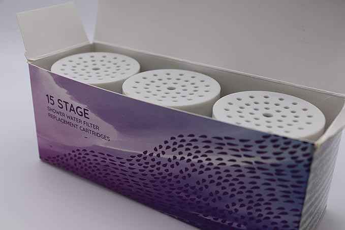 3 Pack 15-Stage Replacement Shower Water Cartridge | Balance pH - Budget Conscious Filtration | Compatible with Any Shower Filter - Universal High Output | 3-pack (No Housing)