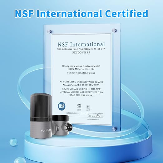 Advanced Sink Faucet Filter, 360 ° Rotary Faucet Water Purifier, NSF Certified Level 5 Filtration, Compatible with 99% of Faucets. (Black-T6-UF)