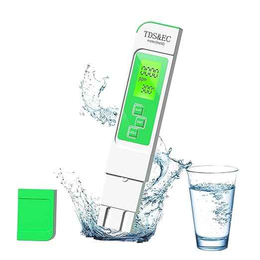New 4 in 1 TDS Meter - TDS EC & Temperature(°C,°F) Meter,Accurate & Reliable Digital Water Testing Kits for Drinking Water, Tap, Well, Swimming Pool,Hydroponics, Aquarium, RO/DI System (Green)