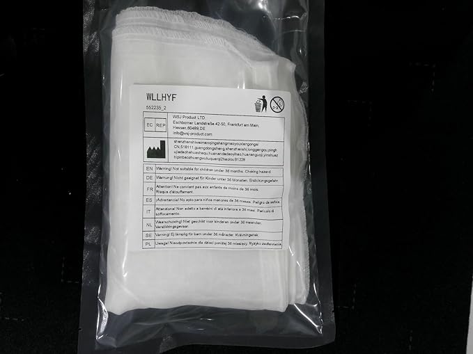 4 Pack Nylon Nut Milk Bag 13×13 Inches Fine Mesh Cheese Cloth Multiple Usage Reusable Food Strainer Professional Cold Brew Filter for Straining Fruit Juice Coffee Tofu Greek Yogurt Tea