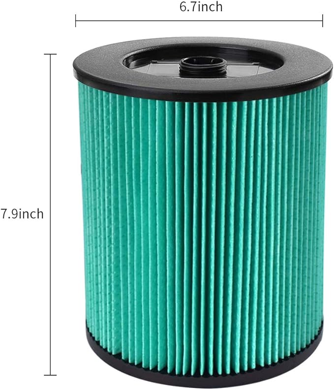 17912 & 9-17912 HEPA Vacuum Filter Compatible with Filter No.9-17912 fits 5, 6,8,9,12,14,16 and 32 gal vacs or larger made after 1988 - AquaVibe