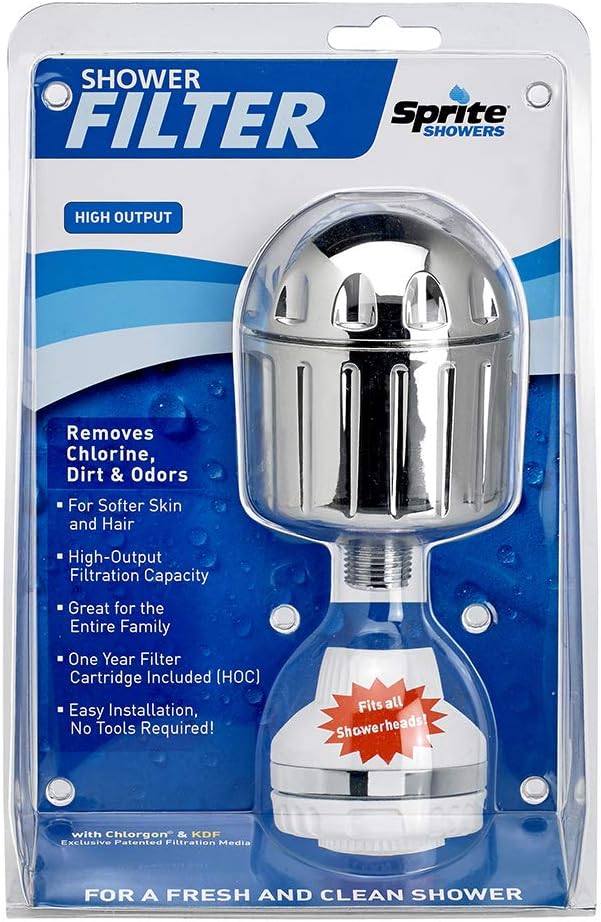 Sprite HO2-CM-M Authentic Universal High Output Shower Filter, Chrome