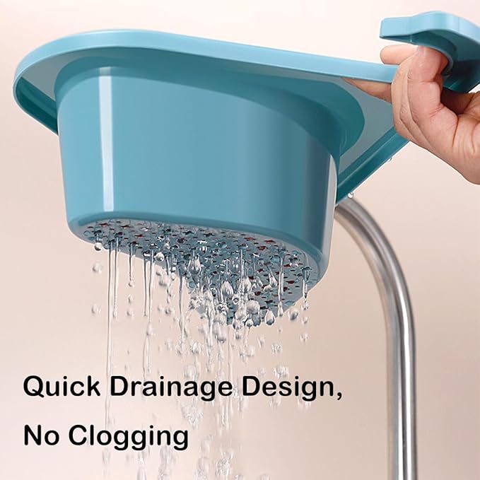 Faucet Hanging Filter Basket for Kitchen Sink, Faucet Hanging Filter Basket, Kitchen Sink Drain Basket Swan, Multifunctional Drain Basket for Kitchen Drain Strainer (3 Pcs A)