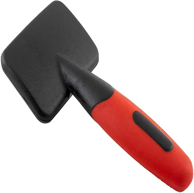 Ryan's Pet Supplies Paw Brothers Soft Pin Flat Slicker Brush for Dogs, Professional Grade, Stainless Steel Pins, Flexible Head, Comfort Grip, Mini, 4.75" x 2.25" x 1.5" - AquaVibe