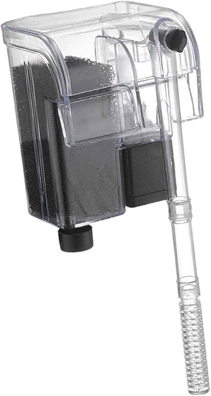 Auto Start Hang on Back Aquarium Adjustable Quiet Fish Tank Hob for Freshwater Accs, A