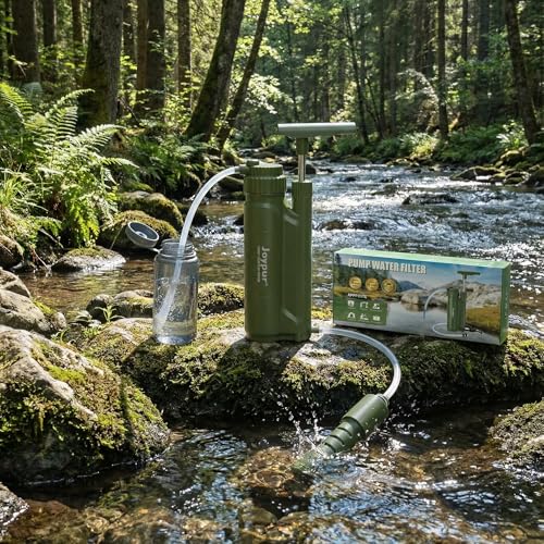 Portable 3 Stage Water Purifier Survival Pump with 0.01 Micron Ultrafiltration Membrane Water Purification System