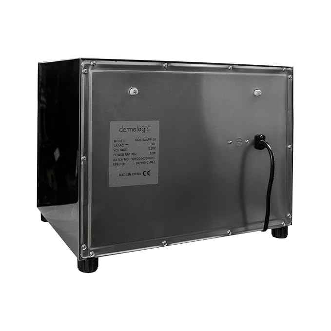 DERMALOGIC Sanitizer Instrument & Towel Sterilizer UV Ozone Cabinet (30L Capacity) for Massage Facial Spa Beauty Salon Nails Shop Tattoo Studio Commercial Use