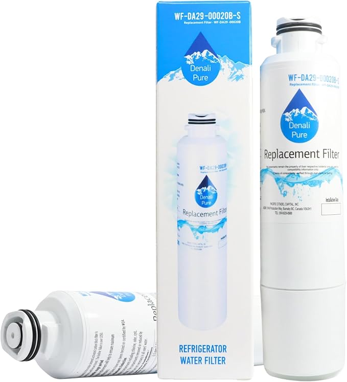 Replacement for Samsung RS261MDBP Refrigerator Water Filter - Compatible with Samsung DA29-00020B, DA29-00020A, HAF-CIN Fridge Water Filter Cartridge