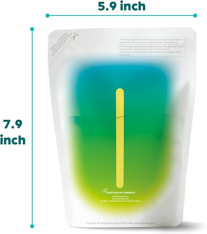Dry & Dry [9 Packs Standing Moisture Absorbers to Control Excess Moisture for Basement, Closets, Bathrooms, Laundry Rooms - Moisture Absorbers Moisture Absorber - AquaVibe