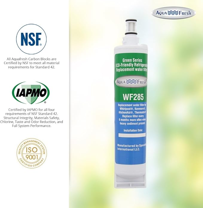 Aqua Fresh 4396508 Refrigerator Water Filter Replacement Compatible with 4396508, 4396510, EDR5RXD1, NLC240V, PNL240V, 4396508p, 4396510p, LC400V, NLC240V,46-9010, Filter 5 (1Pack)
