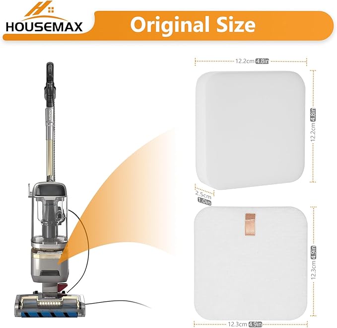 HOUSEMAX Filter Replacement for Shark Lift Away Vacuum, Compatible with Shark Vacuum Filter Replacement LA300, LA301, LA322, LA502, LA500, LA700, LA702, LA500WM, LA802, Replace Part XFFK320 (2-Pack) - AquaVibe