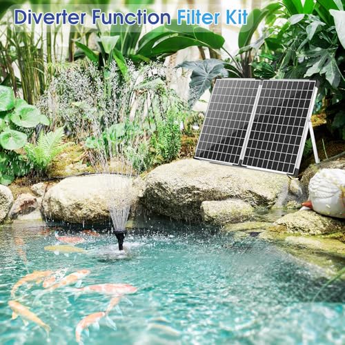 55W Solar Pond Pump with Filter Kit