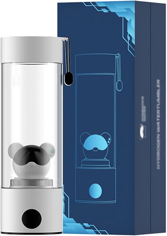 2000-5000PPB Intelligent Hydrogen Rich Water Mug, 280ml Super Saturated Hydrogen-Rich Water Cup, Electrolysis Hydrogen Water Bottle, Suitable for Various Place